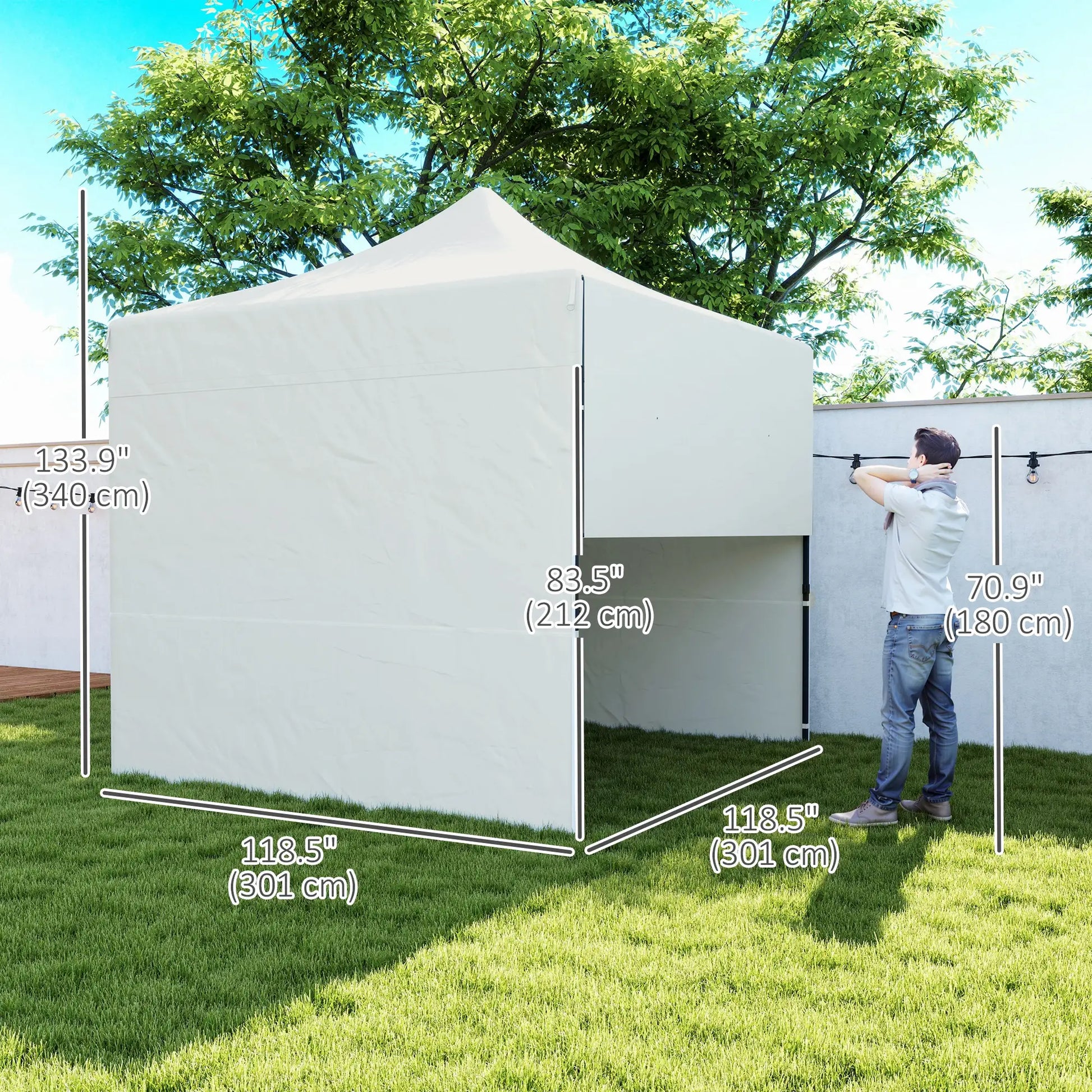 10' x 10' Pop Up Canopy Tent, Awning, Sidewalls, Wheeled Bag, Sand Bags Pop Up Canopies at Gallery Canada