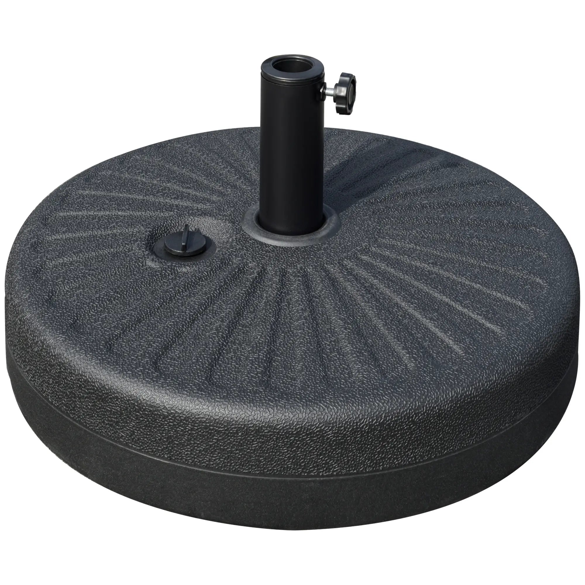 48 lb Heavy Duty Patio Umbrella Base, Water Filled Stand, Black Umbrella Bases at Gallery Canada