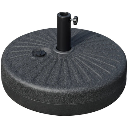 48 lb Heavy Duty Patio Umbrella Base, Water Filled Stand, Black Umbrella Bases at Gallery Canada