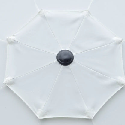 9FT 3-Tier Patio Umbrella, Crank & Tilt, Cream White Sun Umbrellas at Gallery Canada
