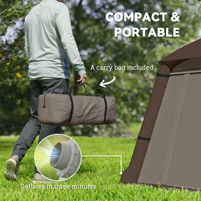Inflatable Camping Tent, 1-2 Person, Khaki and Brown Camping Tents at Gallery Canada