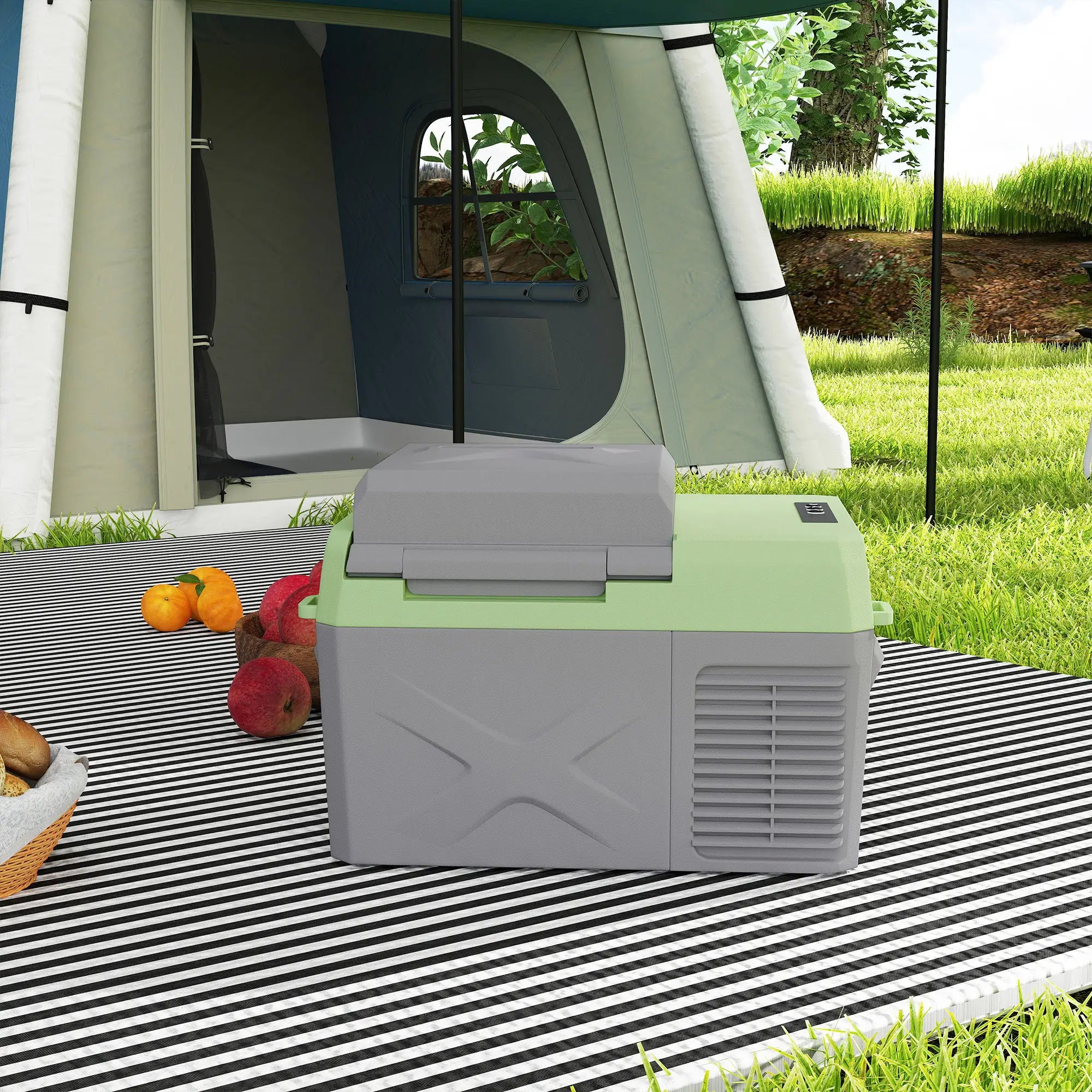 12QT Car Refrigerator, 12/24V DC, 110-240V AC, -68℉~68℉, Portable Cooler Car Coolers at Gallery Canada