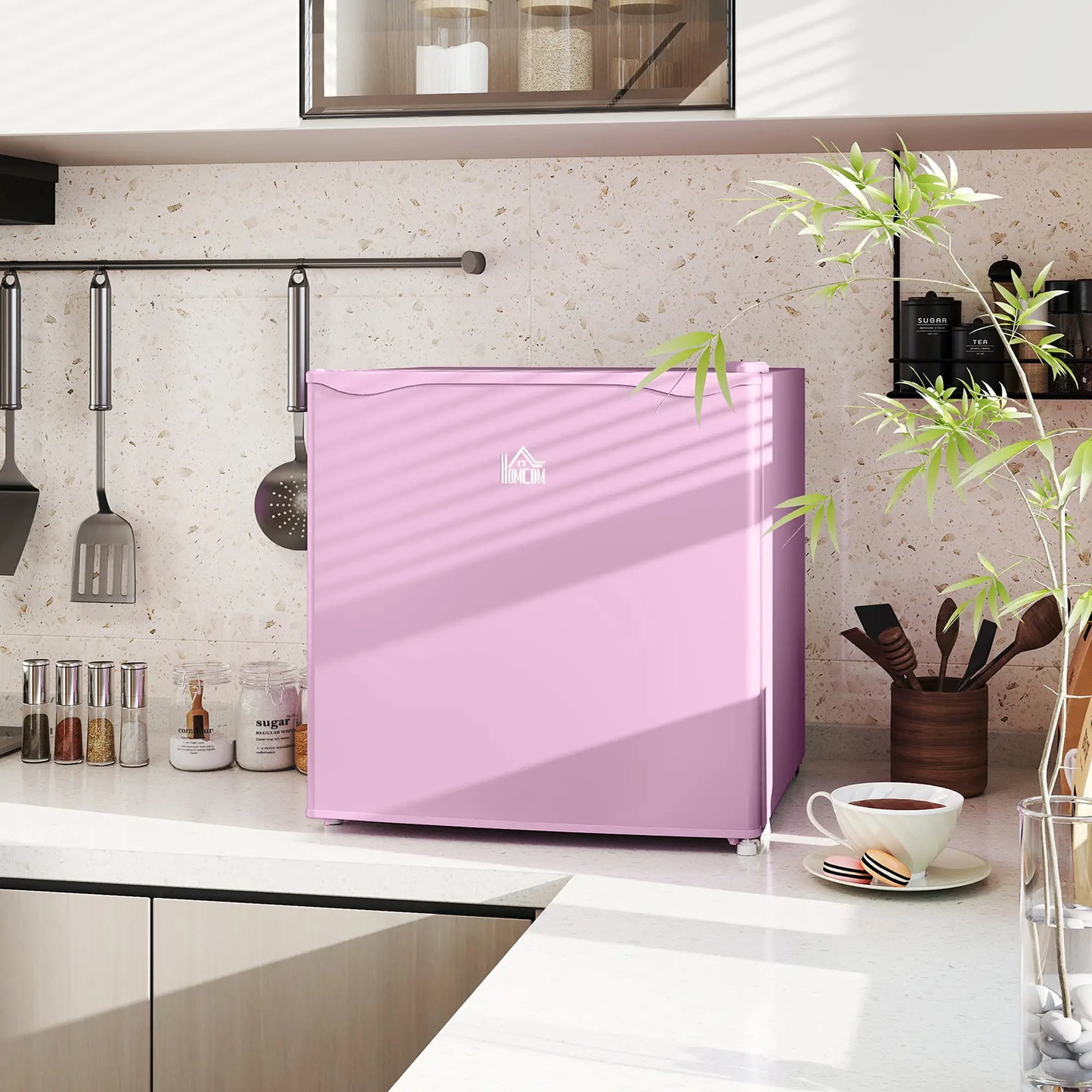 1.1 Cu. Ft. Mini Freezer, Compact Upright, Reversible Door, Pink Small Kitchen Appliances at Gallery Canada