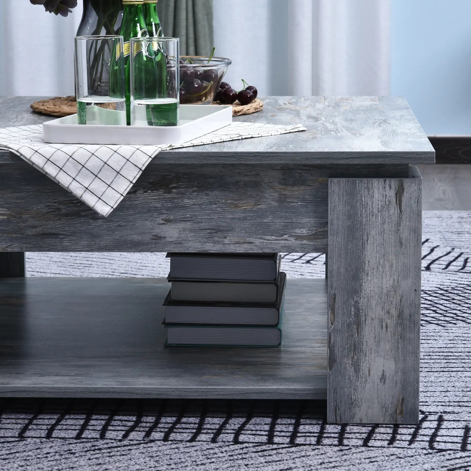 Modern Coffee Table with Storage, Square, Living Room, Grey Coffee Tables at Gallery Canada