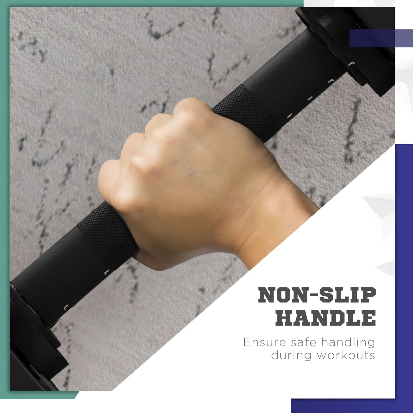 44LBS Adjustable Barbell Dumbbells Set, Non-Slip Handles, Home Gym Dumbbells & Barbells at Gallery Canada