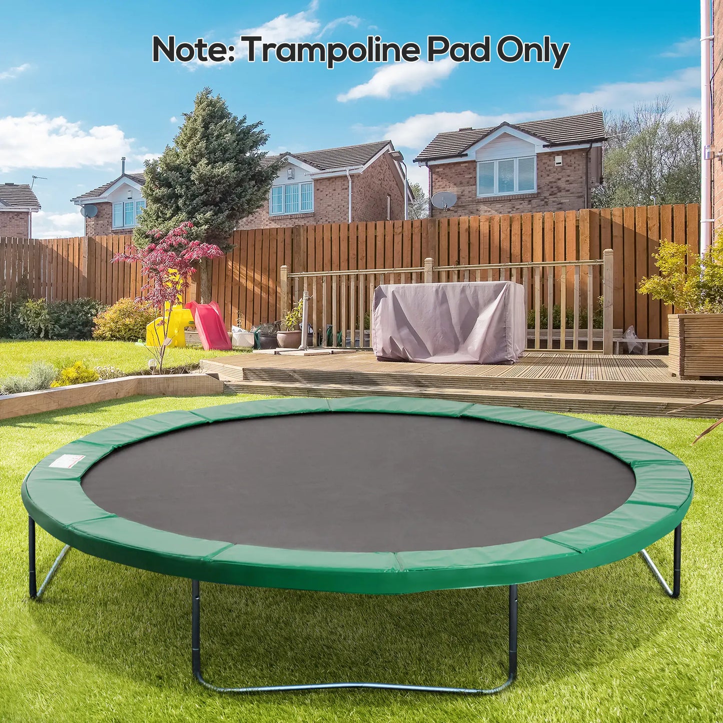12ft Trampoline Pad, 144" Spring Safety Cover, Green Trampolines at Gallery Canada