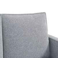 51" Canapé-lit velours convertible, ports USB, gris