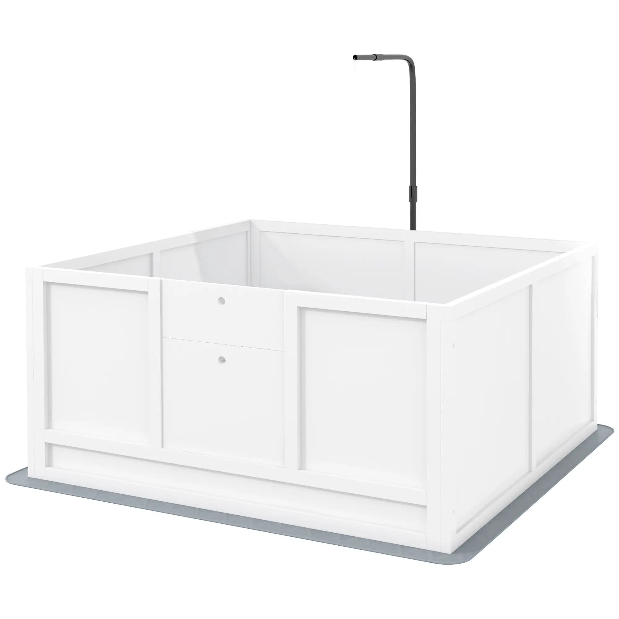 Dog Whelping Box, Waterproof Pad, Adjustable Door, 41