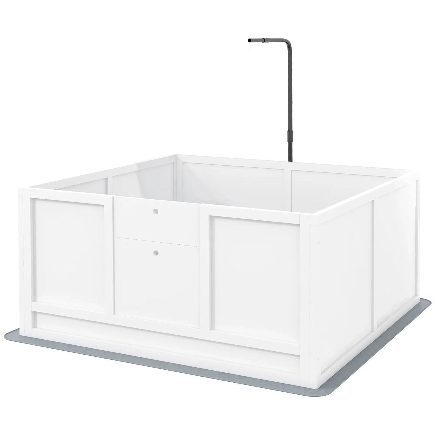 Dog Whelping Box, Waterproof Pad, Adjustable Door, 41" x 39" Houses, Kennels & Pens White at Gallery Canada