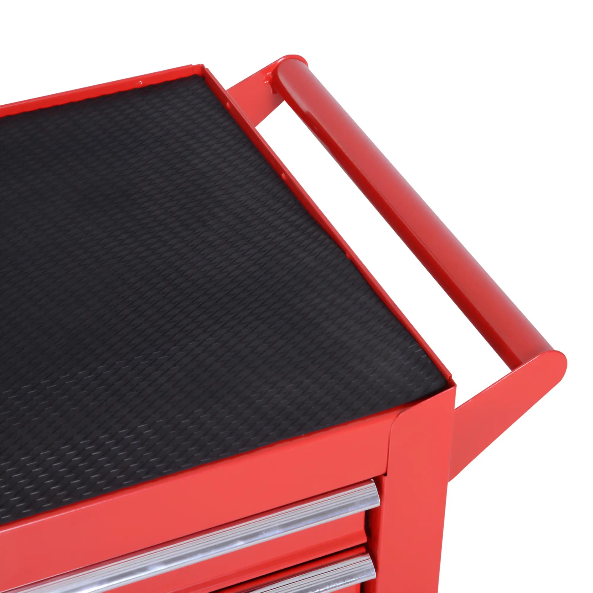 Lockable Tool Chest Set, 7 Drawer Cabinet with Wheels, 4 Drawer Portable, Red Tool Organizers at Gallery Canada