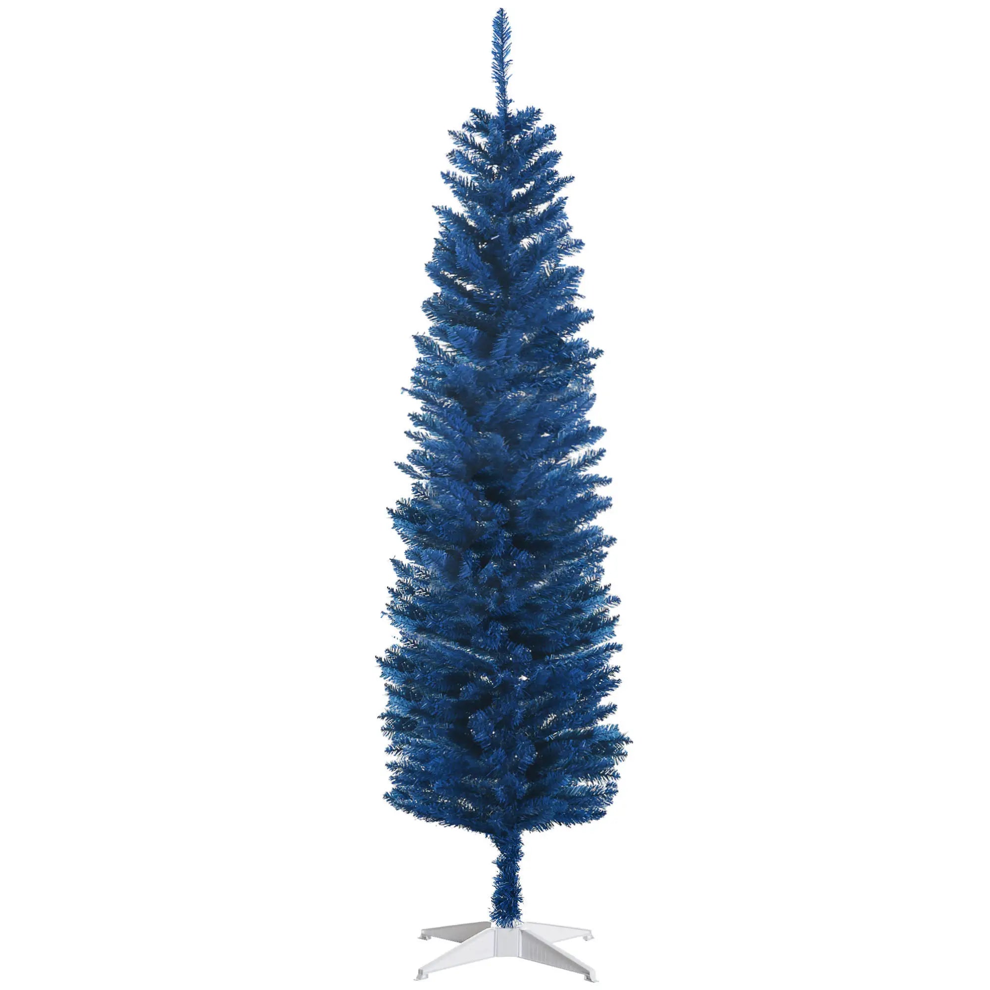 6ft Pencil Christmas Tree, Skinny Artificial, Deep Blue Pencil Christmas Trees at Gallery Canada