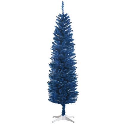 6ft Pencil Christmas Tree, Skinny Artificial, Deep Blue Pencil Christmas Trees at Gallery Canada