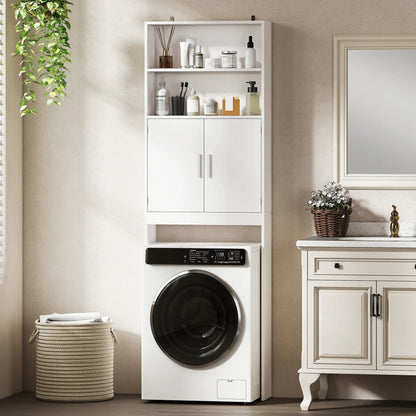 Over The Toilet Storage Cabinet, 4-Tier Bathroom Organizer, White Over The Toilet Storage at Gallery Canada