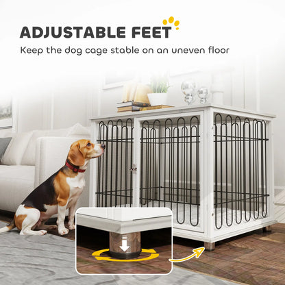 Dog Crate Furniture, Washable Cushion, Adjustable Feet, Medium Size, Grey Houses, Kennels & Pens at Gallery Canada