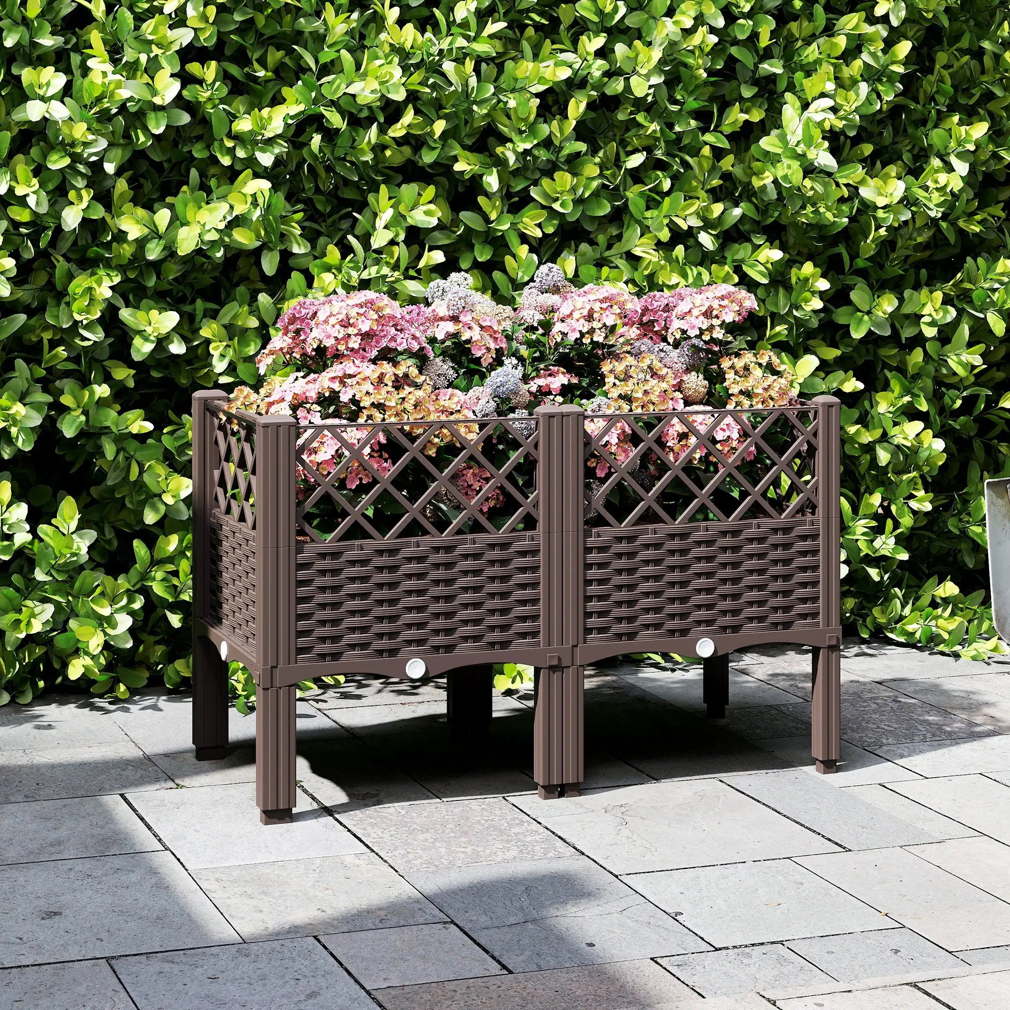 Raised Garden Bed With Legs, Self Watering Planter Box, 31.5