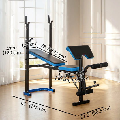 Adjustable Weight Bench, Barbell Rack, Leg Developer, Black Weight Benches at Gallery Canada