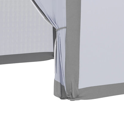 Hexagon Party Tent, Patio Gazebo with Netting, Dark Grey Canopy Tents at Gallery Canada