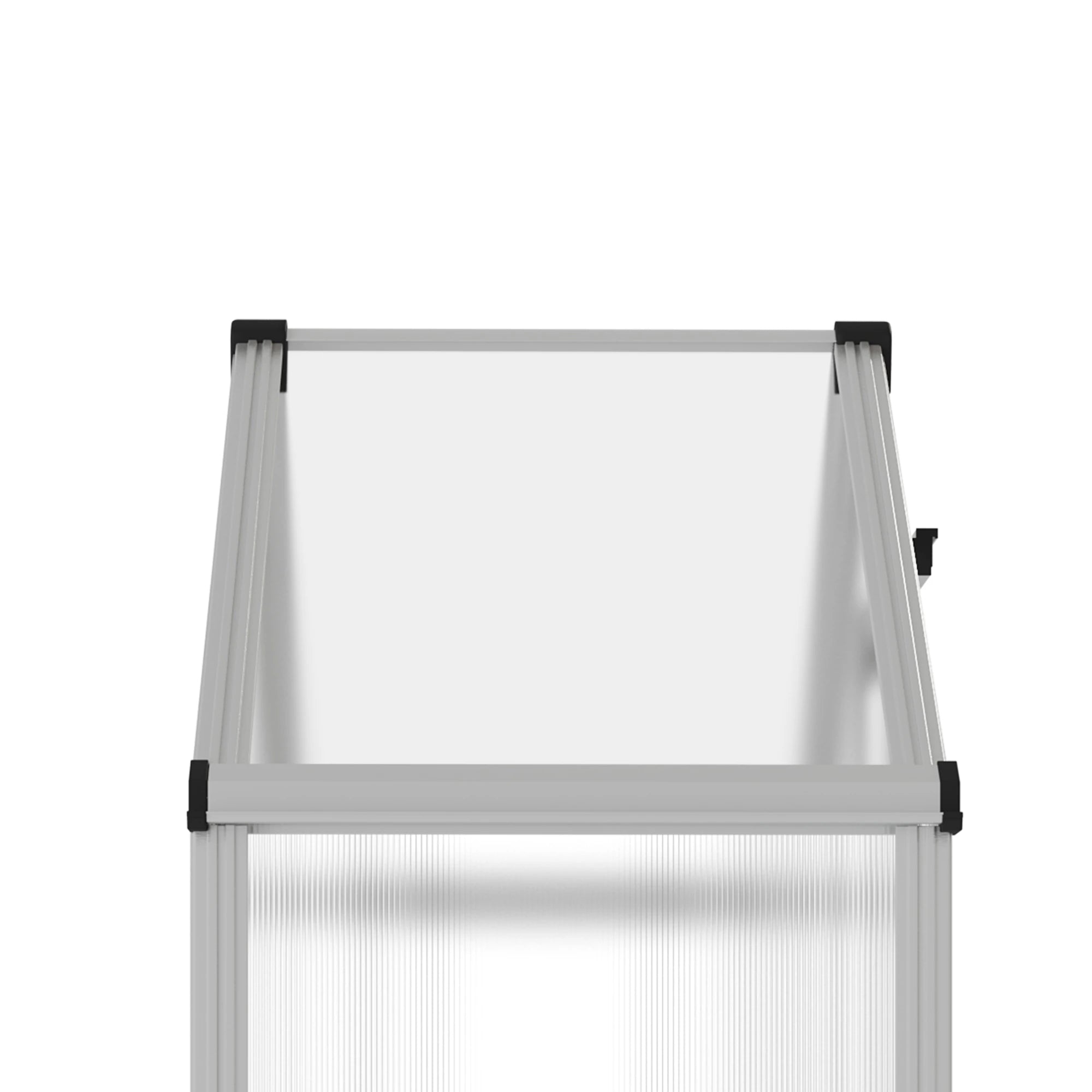 6.3' x 2.3' x 6.1' Outdoor Walk-In Greenhouse, 3-Tier Shelves, Polycarbonate, Aluminum Frame Walk In Greenhouses at Gallery Canada