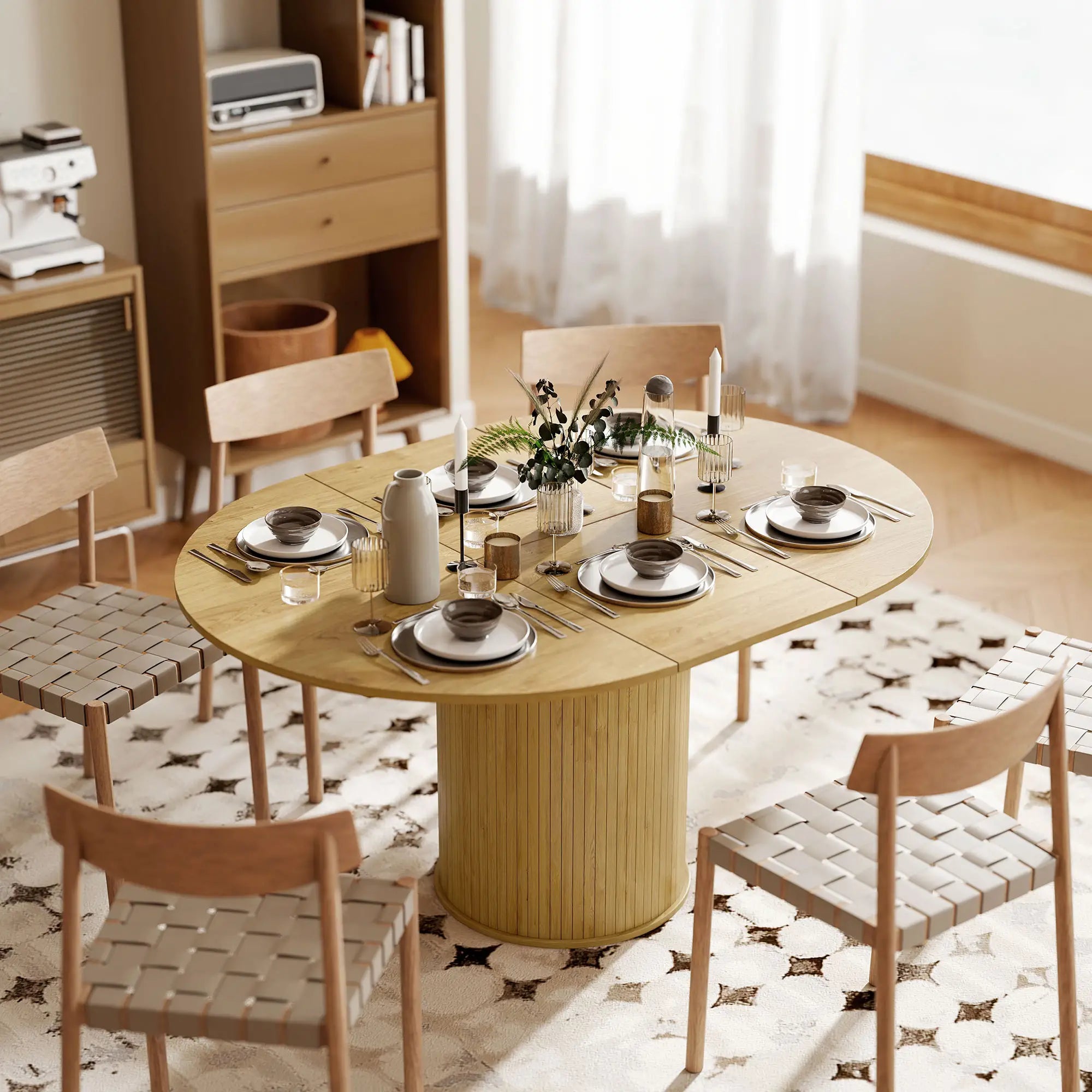 Extendable Kitchen Table, 43.5