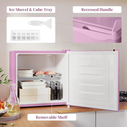 1.1 Cu. Ft. Mini Freezer, Compact Upright, Reversible Door, Pink Small Kitchen Appliances at Gallery Canada