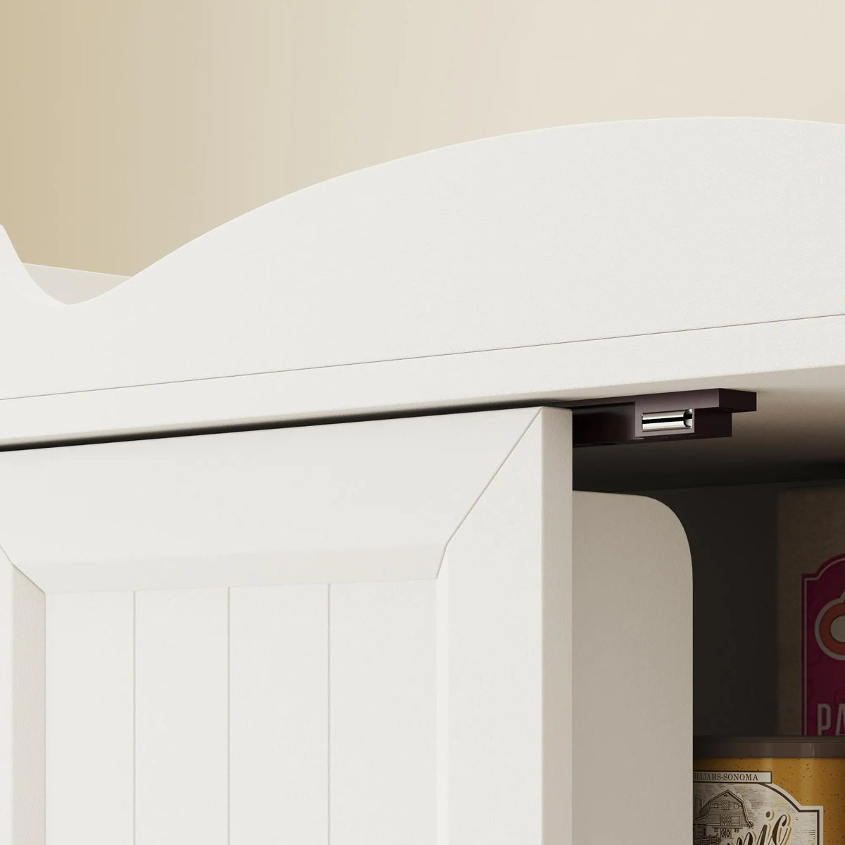 73 Inch Kitchen Pantry Cabinet, Adjustable Shelves, Microwave Stand, White Kitchen Pantry Cabinets at Gallery Canada