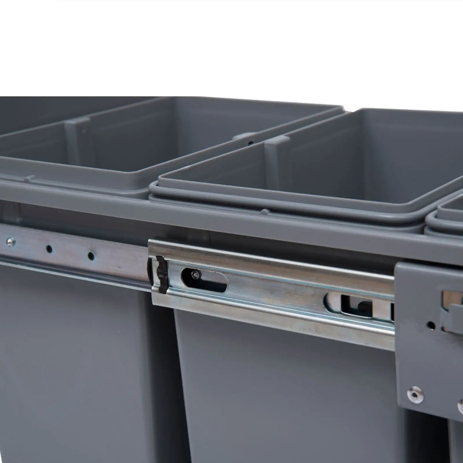 Pull Out Trash Can, 10.6 Gallon, Under Cabinet Slide Out Garbage Can, Grey Household Supplies at Gallery Canada