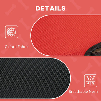 Elevated Pet Bed, Dog Cot, Portable Outdoor Indoor, Red Elevated Dog Beds at Gallery Canada