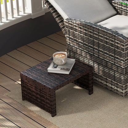 2 Wicker Outdoor Ottomans, Removable Cushions, Rattan Seating, Khaki Patio Furniture Sets at Gallery Canada