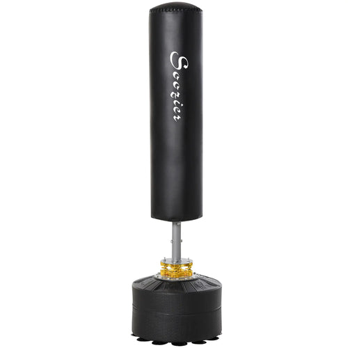 Freestanding Boxing Punch Bag Stand, Adjustable Height, Fillable Base