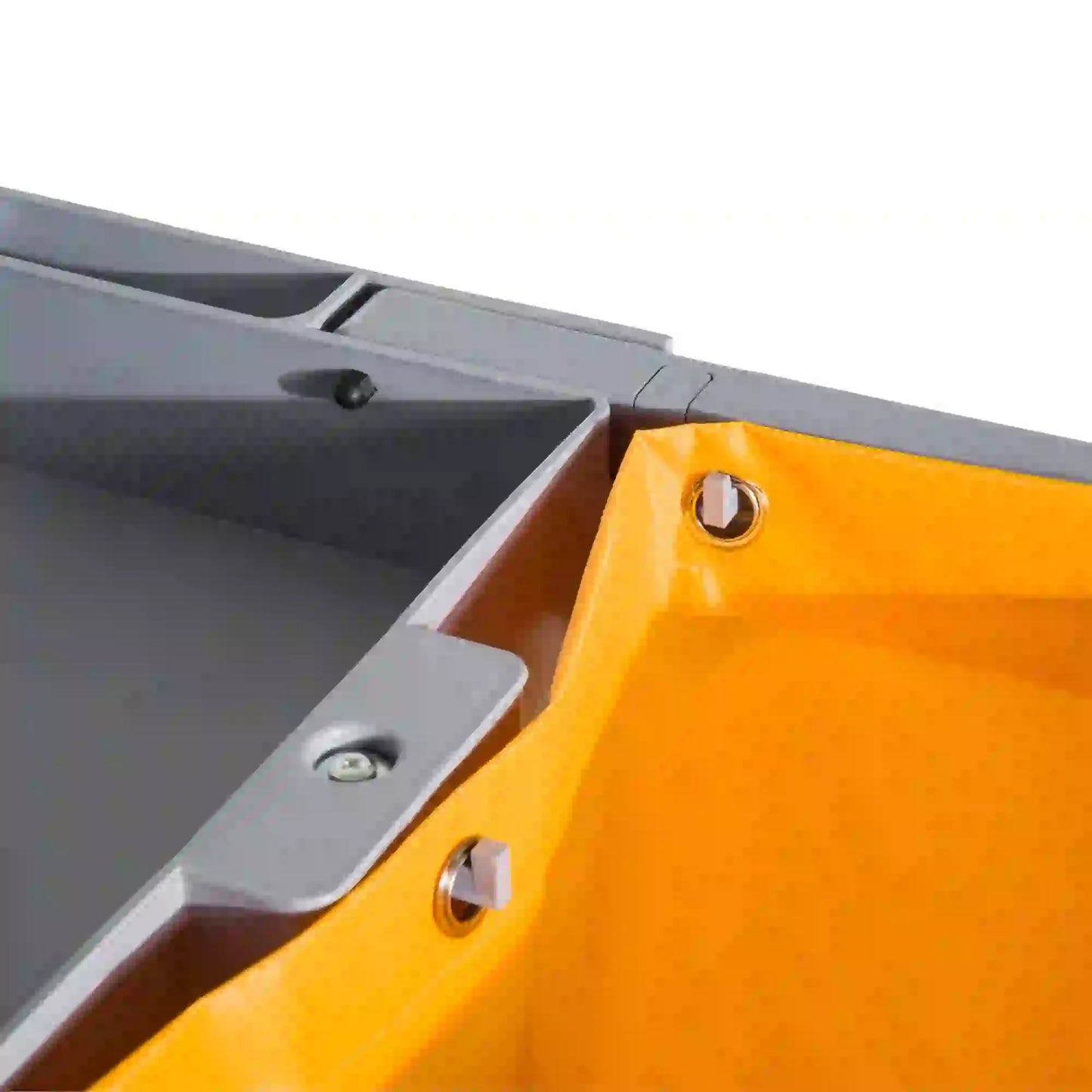 Janitorial Cart with 3 Shelves, Wheels, Rubbish Bag, Mop Holders, Grey Household Supplies at Gallery Canada