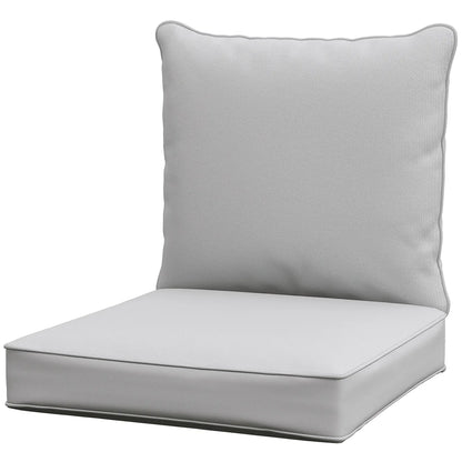 Patio Chair Cushions, Thick Deep Seat, Light Grey Patio Chair Cushions at Gallery Canada
