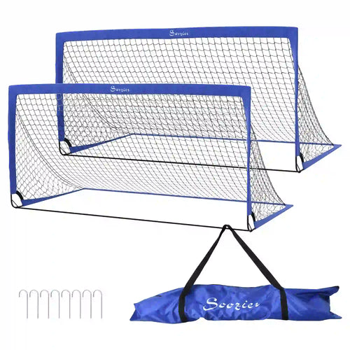 6' x 3' Soccer Nets, Portable Goal with Carry Bag