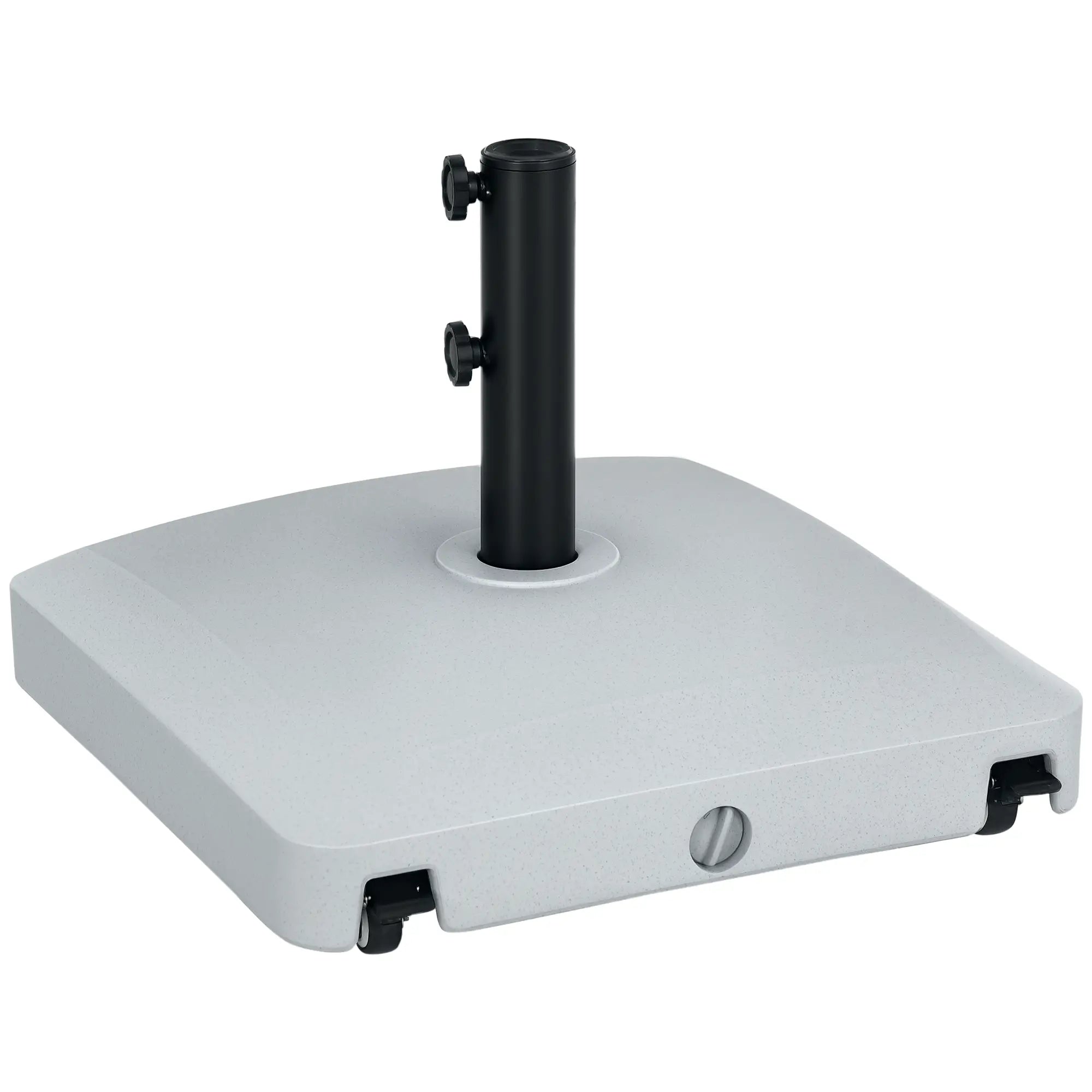 66 lb Heavy Duty Patio Umbrella Stand, Outdoor Garden Base, Light Grey Umbrella Bases at Gallery Canada