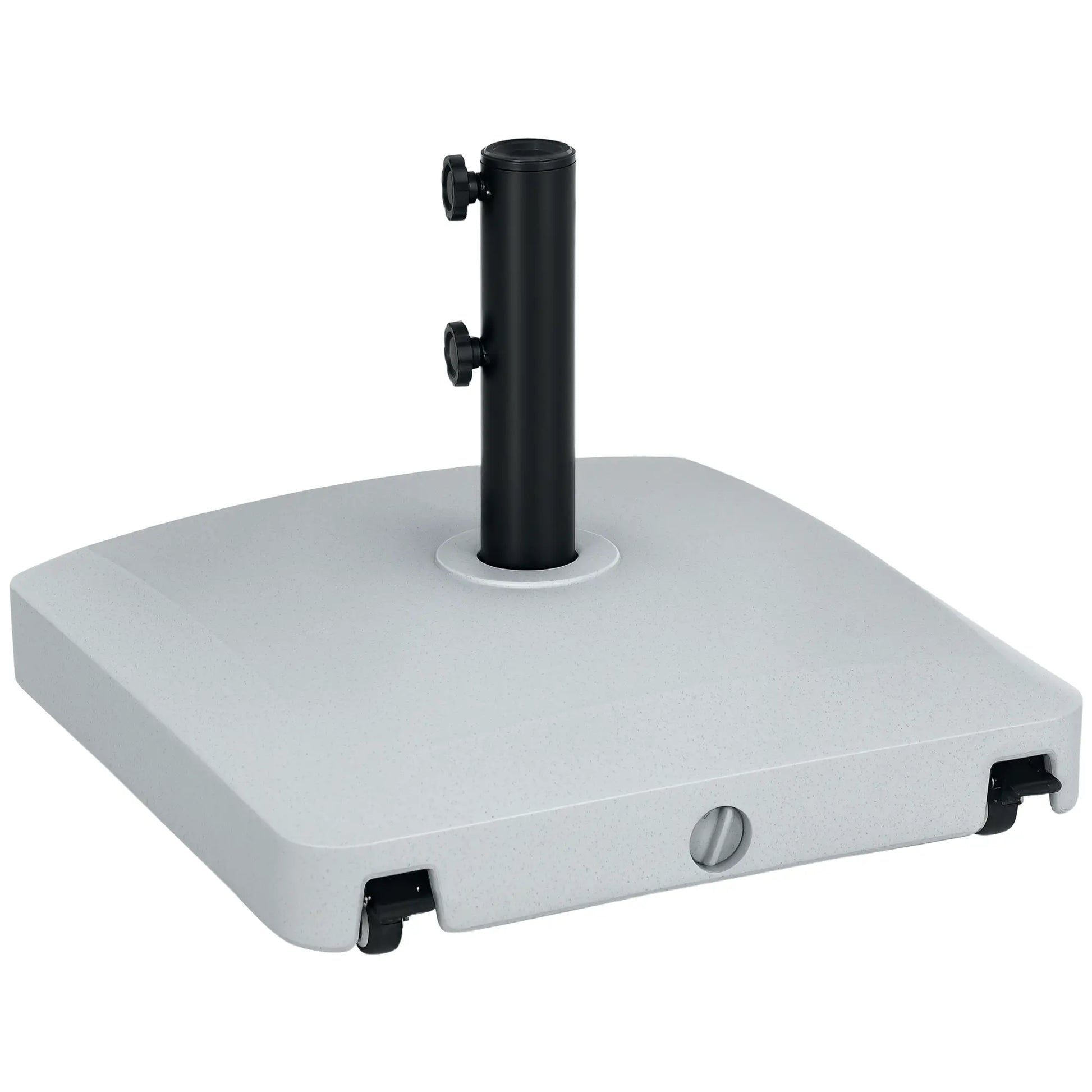 66 lb Heavy Duty Patio Umbrella Stand, Outdoor Garden Base, Light Grey Umbrella Bases at Gallery Canada
