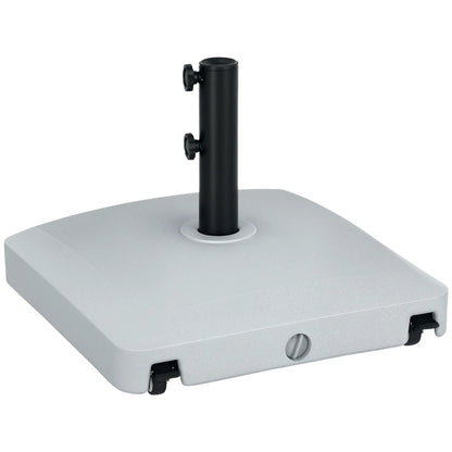 66 lb Heavy Duty Patio Umbrella Stand, Outdoor Garden Base, Light Grey Umbrella Bases at Gallery Canada