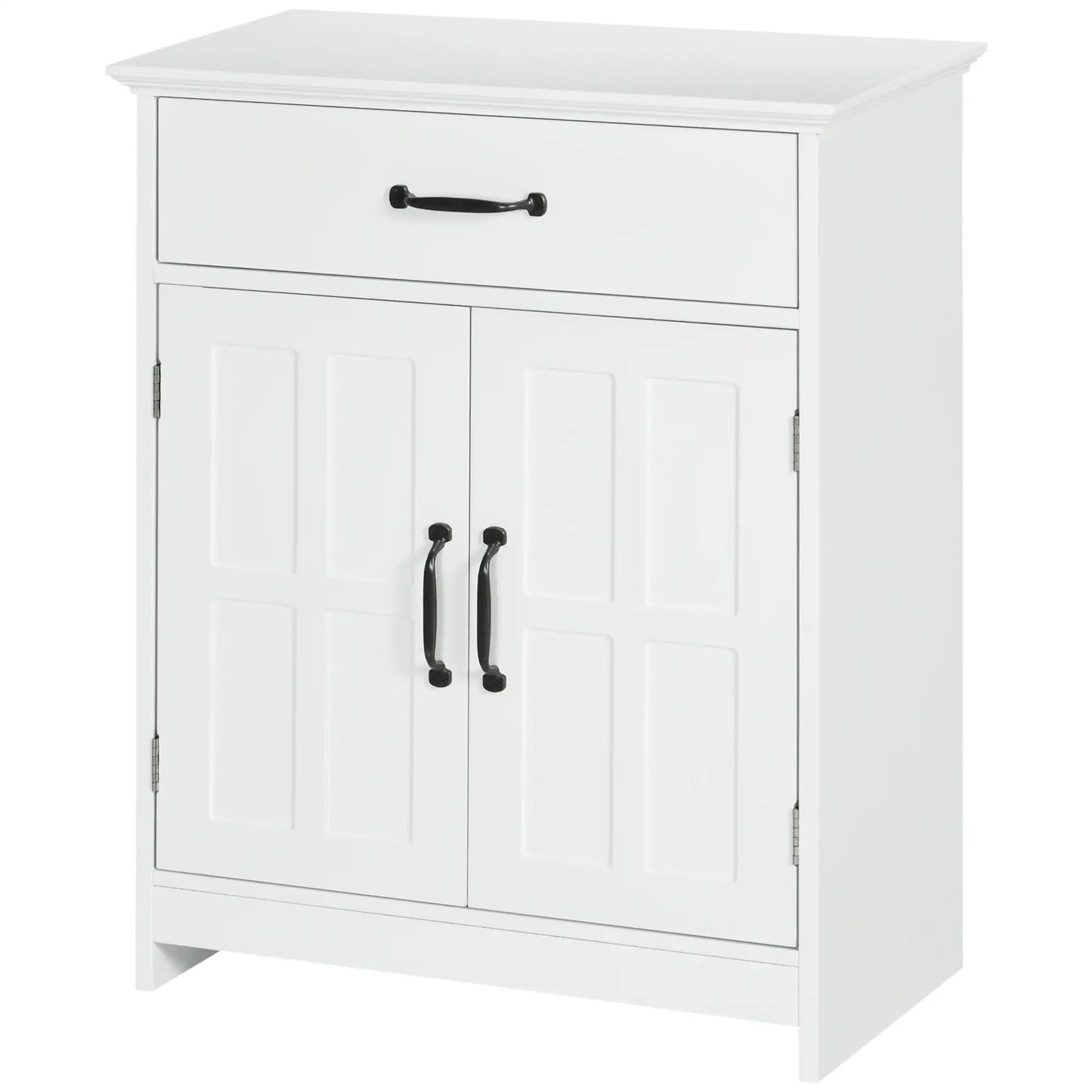 Bathroom Cabinet, 2 Doors, Adjustable Shelves, 23.6"x11.8"x29.5", White Bathroom Cabinets at Gallery Canada