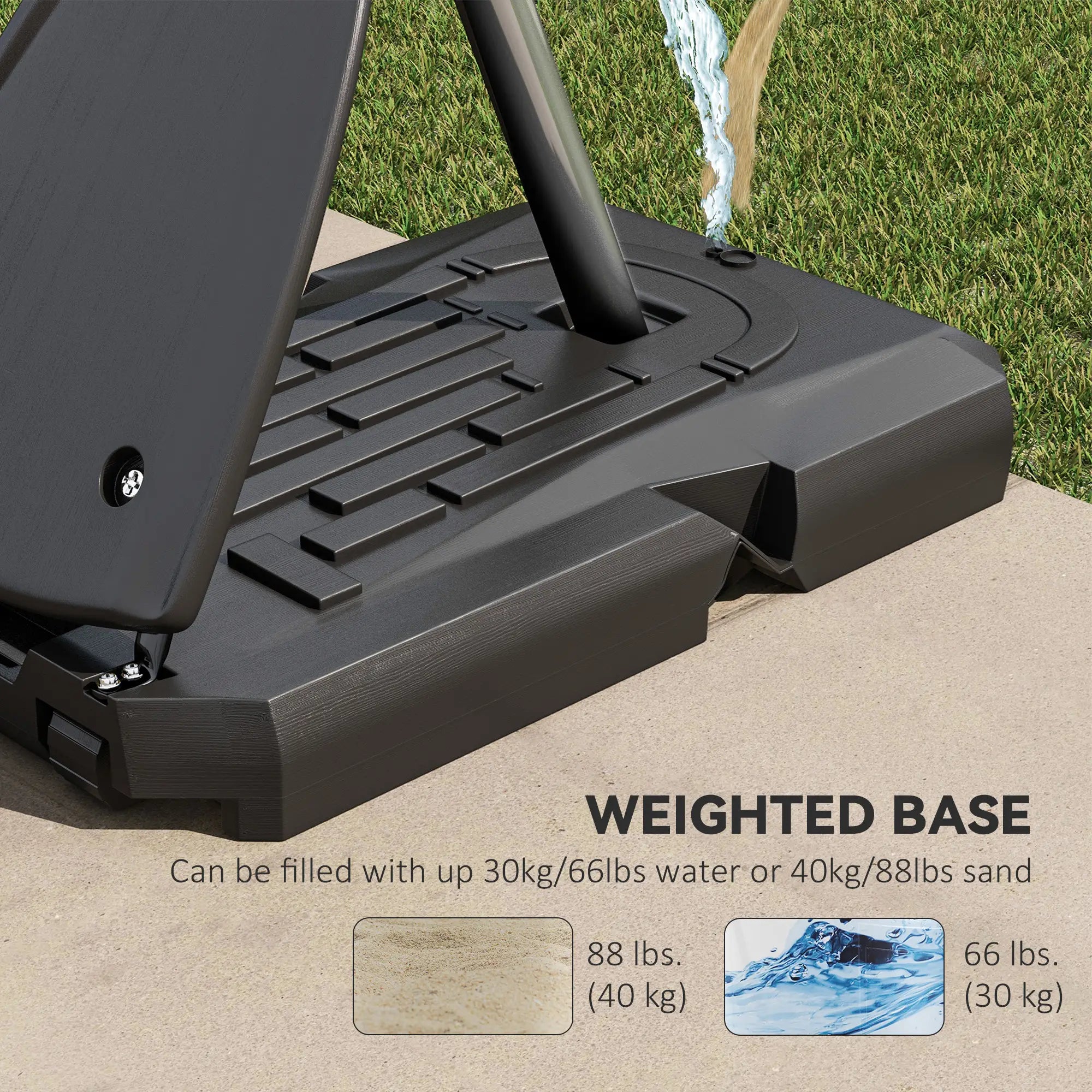 Portable Basketball Hoop and Stand with Backboard, 115.4