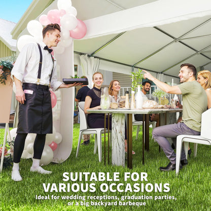 Heavy Duty Party Tent, 20' x 40' Large Sun Shade Canopy, White Canopy Tents at Gallery Canada