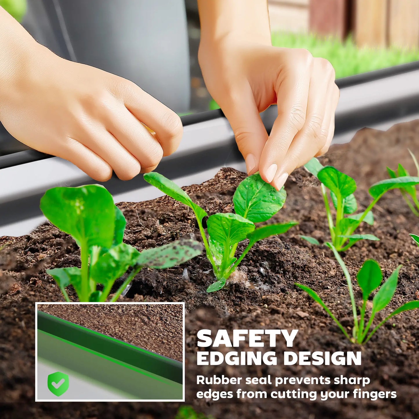 6' x 3' x 1' Galvanized Raised Garden Bed, Metal Plant Stake, Silver Raised Garden Beds at Gallery Canada