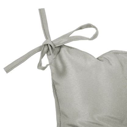 2-Seater Garden Bench Cushion, Swing Chair Mat Replacement, 39.4"x38.6", Grey Patio Chair Cushions at Gallery Canada