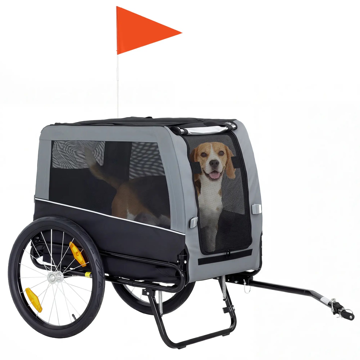 Dog Bike Trailer, Pet Cart Carrier, Large Wheels, 2 Doors Dog Bike Trailers & Strollers at Gallery Canada