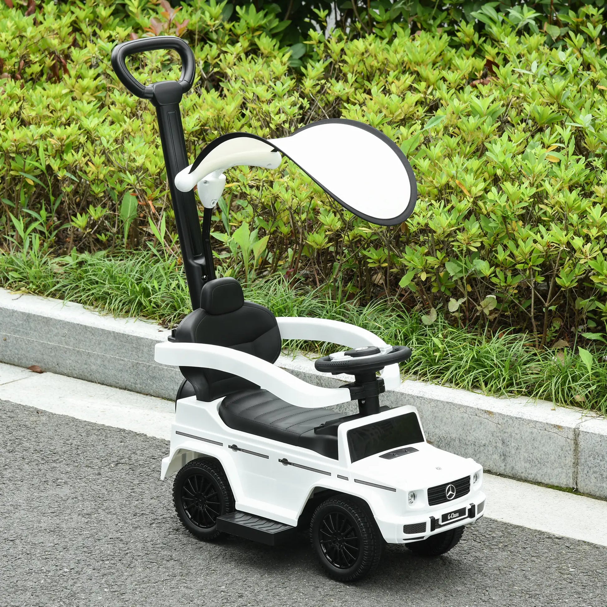 Licensed Push Car, 3-in-1 Toddler Sliding Car, White Push Cars for Toddlers at Gallery Canada