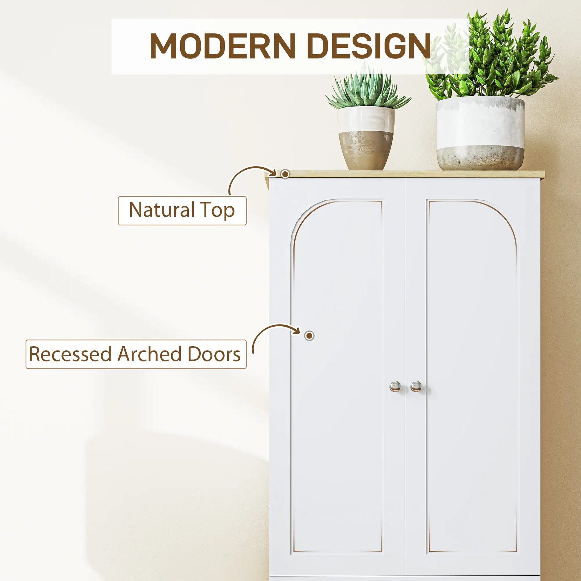 72" Tall Pantry Cabinet, Adjustable Shelves, 4 Doors, White Storage Cabinets at Gallery Canada