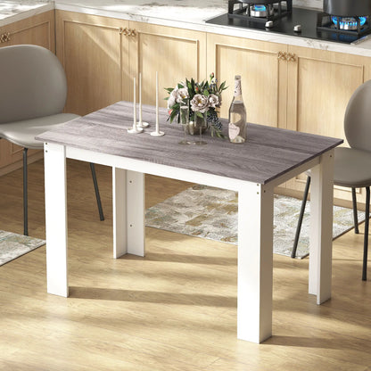 Kitchen Table for 4-6, Wood Effect Dining Table, Grey Dining Tables at Gallery Canada