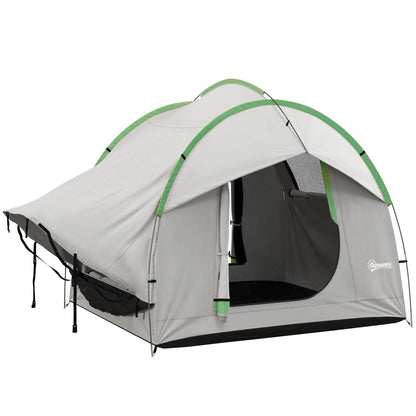 2000mm Waterproof SUV Tent, 3 Doors, Mesh Window, 5-6 Person, Grey Green Camping Tents at Gallery Canada