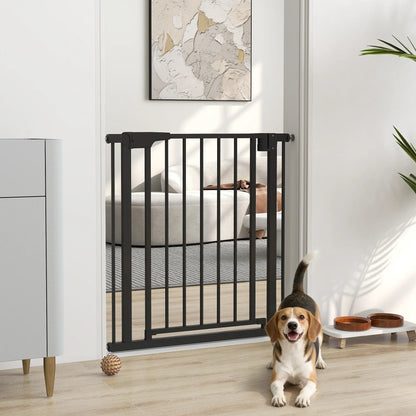Baby Gate, Pet Safety Gate, 30"-32" Wide, Auto-Close, Black Pet Gates at Gallery Canada