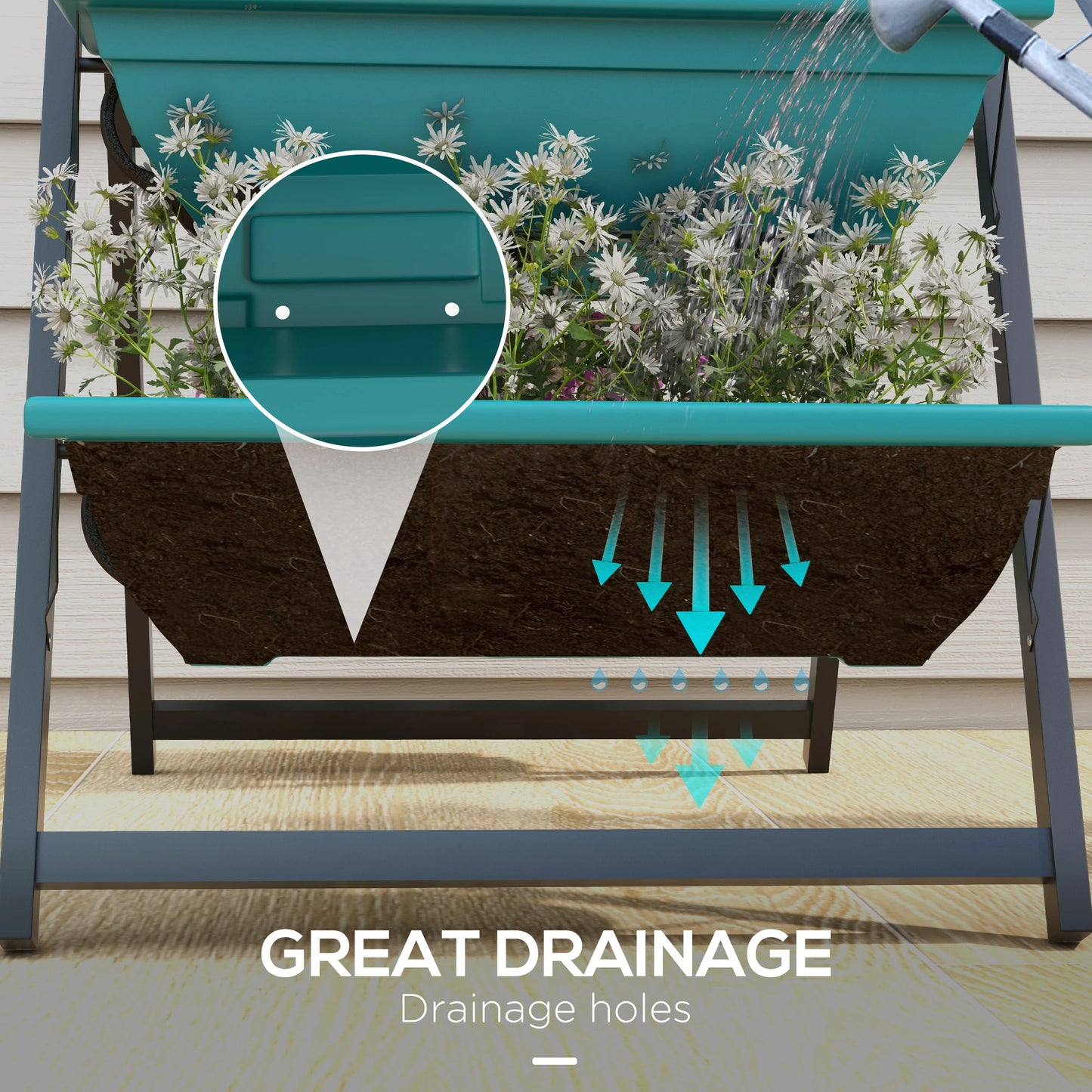 3-Tier Vertical Raised Garden Planter, 5 Boxes, Outdoor Plant Stand Plant Stands at Gallery Canada