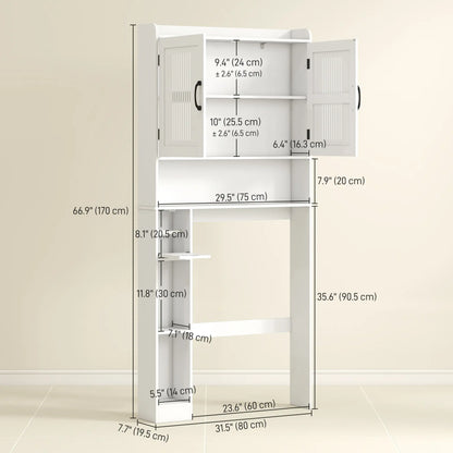 Over Toilet Storage Cabinet, Adjustable Shelf, Toilet Paper Holder Bathroom Cabinets at Gallery Canada