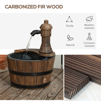 Outdoor Garden Fountain with Electric Pump, Carbonized Water Fountains at Gallery Canada