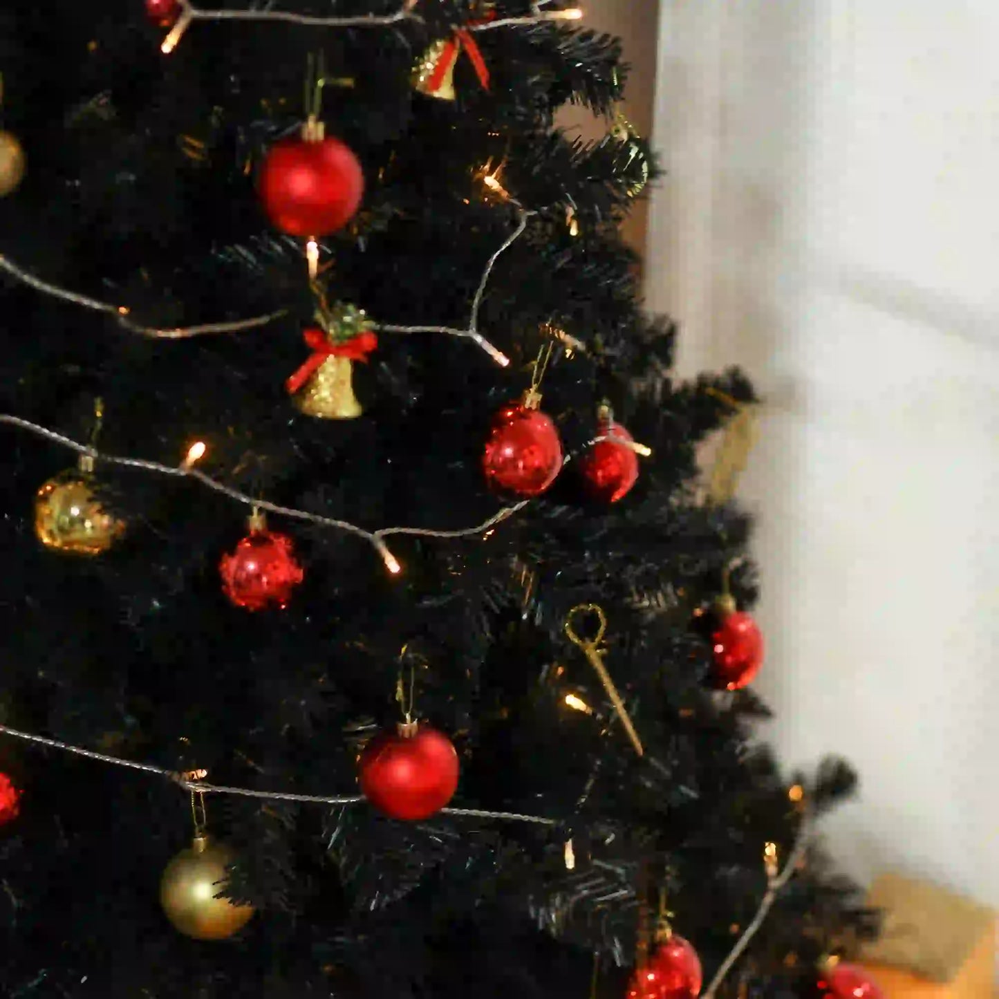 7ft Artificial Christmas Tree, Indoor Holiday Decoration, Black Artificial Christmas Trees at Gallery Canada